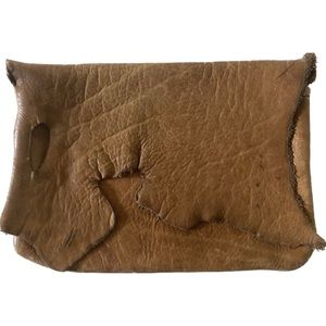 Vintage Handmade Leather Rustic Portfolio Document Tablet Case Cover Hazelnut